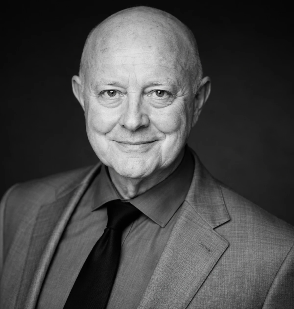 Mature man with a subtle smile